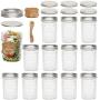 Bouteilles en verre Mason 8 OZ, 12 Pack Bouteilles de Conserve Jars de Gel avec Bouchons et Anneaux Réguliers/Étiquettes Cadeaux en Papier & Fil/Étiquettes Supplémentaires, Idéales pour Confitures, Miel, Cadeaux de Mariage, Cadeaux de Douches, Aliments po Bouteilles en verre Mason 8 OZ, 12 Pack Bouteilles de Conserve Jars de Gel avec Bouchons et Anneaux Réguliers/Étiquettes Cadeaux en Papier & Fil/Étiquettes Supplémentaires, Idéales pour Confitures, Miel, Cadeaux de Mariage, Cadeaux de Douches, Aliments po