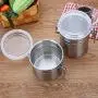 Stainless Steel Round Shape Thicken Sealed Can Nut Tea Buckle Storage Jar,60Ml