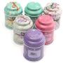 1Pcs Flower Design Metal Sugar Coffee Tea Tin Jar Container Random Color Candy Sealed Cans Box