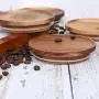 Storage Glass Jar for Food Storage with Airtight Wood Lids,Kitchen Canister,coffee jar,Spaghetti Pasta Jar,Flour Cereal Sugar Container,BPA Free (39floz)