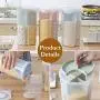 Dicht verschließbare Trockenbehälter für Küchenregal-Sortiergitter für Bohnen – Tenflyer Home Kitchen Storage Jar