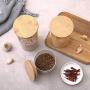 Eco friendly Storage Bottle Kitchen Store Food Ingredient Store Nut Grain Candy Biscuit Refrigerator Classification Storage Jar,670ML