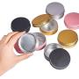 Healthcom 12 Pack 5 Oz Round Aluminum Tin Cans Screw Top Metal Steel Tins 150ml Lip Balm Tin Jars Cosmetic Containers Sample Favors Tins Food Storage Organization for Tea Salve Spice Candies(Pink)