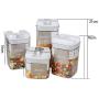 vinmax Kitchen Canister Set 4 packs Bottles for Coffee/Tea/Milk Powder/Spice Vacuum Storage Tank Jars