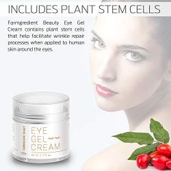 Anti-Aging Under & Around Eye Gel Cream for Men & Women with Rosehip Seed Oil, Vitamin C, E, Peptides, Stem Cell & Hyaluronic Acid | Depuffing Eye Firming Retinol & Collagen Eye Cream - 1.7 fl. Oz - Amazon Vine