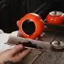 3pcs/set Creative ceramic persimmon Candy Container Meaningful Luck Gifts Food Storage Container Desktop Home Decoration for Serving Tea, Coffee and Spice 3pcs/set Creative ceramic persimmon Candy Container Meaningful Luck Gifts Food Storage Container Desktop Home Decoration for Serving Tea, Coffee and Spice