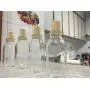 Ensemble de 4 capsules en verre pour bouteille (4,8 cm x 13 cm)