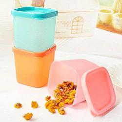 Lidded Storage Box 230Ml Kitchen Plastic Mini Storage Jars And Lids Spice Sauce Box Condiments Pepper