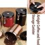 Airtight Coffee and Food Storage Canister Stainless Steel Can Container for Coffee Bean Coffee Ground Tea Sugar Flour, 52 FL Oz (Red)