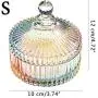 Danmu 1Pc Colorful Glass Jars, Glass Storage Jars, Food Storage Jars, Candy Jar with Lid, Cookie Jar, Jewelry Box Buffet Jar Biscuit Containers(280 ml / 9.5 oz) Danmu 1Pc Colorful Glass Jars, Glass Storage Jars, Food Storage Jars, Candy Jar with Lid, Cookie Jar, Jewelry Box Buffet Jar Biscuit Containers(280 ml / 9.5 oz)
