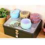 Betoores DIY Candle Tin Jars National Style Round Container Tins Storage Box Empty Tins for Cookies,Candy,DIY Candles,Scented Tea(6PCS)