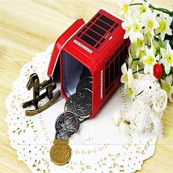 Metal Candy Trinket Tin Jewelry Iron Tea Coin Storage Square Box Case Organizer Case Container,Red