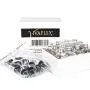 Flacons Vivaplex, 12, Clairs, 2 oz avec Pulvérisateurs à Nebulisation Fine Noir