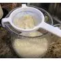 Jarming Collections Kefir/Kombucha Starter Kit/Fermentor Kit-1 Mason Jar Wide Mouth-1 Leak Proof Airtight Storage Lid - HIC(4 Inch) Nylon Mesh Strainer-Cotton Cloth Cover and Wood Spoon-Just add SKOBY