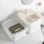 Zerone Rice Storage Bin, Plastic Sealing Flip cover Shuttered Rice Storage Bin Environmental Kitchen Storage Box 10kg