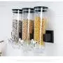 YJYdada Trockenlebens-Snacks-Getreidebehälter Kunststoff-Dispenser (Schwarz)