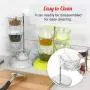 Matoen Crystal Rotatable Seasoning Box Creative Vertical Multi-layer Spice Jars Flavoring Utensils Household Condiments Jars Space Saving Glass Food Storage Jar (Green)