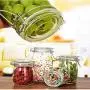 Bouteilles et Pots de Rangement en Verre 1 Pièce avec Couvercle, Grand Capacité, Idéal pour Miel, Bonbons, Contenant de Cuisine Scellé 200ml - 1L Bouteilles et Pots de Rangement en Verre 1 Pièce avec Couvercle, Grand Capacité, Idéal pour Miel, Bonbons, Contenant de Cuisine Scellé 200ml - 1L