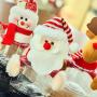 URMAGIC Weihnachtskandleimer - Klare Kunststoff-Kandleimer mit Rentier & Weihnachtsmann & Schneemann zur Aufbewahrung von Süßigkeiten, Geschenkflasche, Weihnachtsdeko, Partydeko – farbenfroh