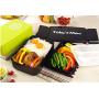 Bento Lunch Box Thermal Single Layer Portable Food Storage Box for Officers