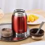 ONEISALL Stainless Steel Food Jar - 24oz Kids and Adults Lunch Thermos with Folding Spoon - Baby Food Storage Container Flask (Red)