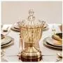 WD European Ornament Crystal Glass Transparent Storage Jar Candy Jar With Cover Small Ornaments