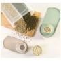 Storage Container With Flip Top Lid,Airtight Food Storage Container Set Double-Grid,Cereal Storage Container Set With With Scale,One Can Dual Purpose,4PCS-1.9L
