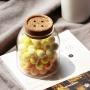 Multi-function Sealed Can Kitchen Storage Bottles Glass Tea Candy Jars with Cork Lid Food Grains Coffee Bean Container Jar Organizer (Size : A)