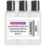 SHANY Frosted Plastic PET Cosmo Bullet Squeeze Bottle/Flip Cap Lid - Portable Liquid Container in Travel Size Bottle - BPA-Free - Set of 3, 2oz
