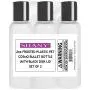 SHANY Frostet Plast PET Cosmo Kugelhahn Flaschen/Kappe – Tragbarer Flüssigkeitsbehälter in Reisegröße – BPA-frei – Set von 3, 2oz