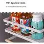 Magnetic Spice Rack, Kitchen Fridge Organizer Shelf for Storage Spice, Condiment, Seasoning - Space Saving New Design Fridge Side Jars Rack Holder (Medium,White) Magnetic Spice Rack, Kitchen Fridge Organizer Shelf for Storage Spice, Condiment, Seasoning - Space Saving New Design Fridge Side Jars Rack Holder (Medium,White)
