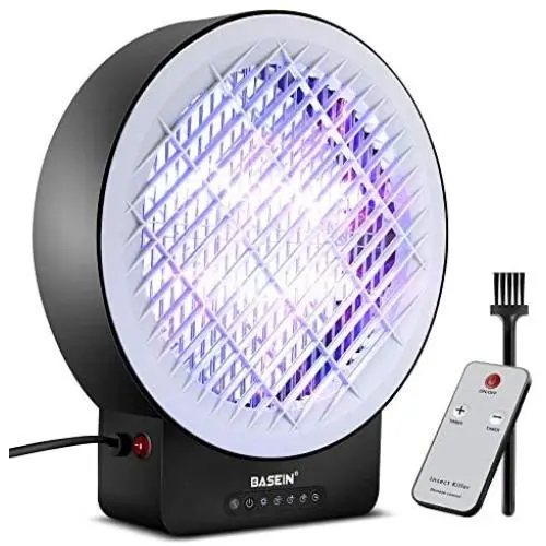 Mücken Bug Zapper, Mücken Killer UV Insektenspender Lampe Elektronischer Insektizide für Innenräume, Zeitgesteuerte & Fernbedienbare Mückenbekämpfung mit Aschenbecher