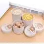 UPKOCH Wheat straw canister sealed food storage jar food container for cereal grain nut tea spice