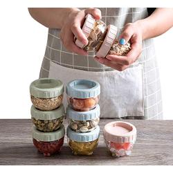 Food Storage Box Plastic Transparent Sealed Jars Cans Melon Seed Nuts Grain Bowls Candy Snack Dry Fruit Storage Boxes Container,Green Storage Boxes