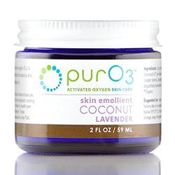 PurO3 Ozonated Coconut Oil with Lavender - 2 oz - Glass Jars