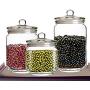 Glass Sealed Jars, Kitchen Household Cereal Containers, Storage Spices/Oatmeal/Beans/Snacks