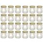 Hexagon Glass Jars, Mini Hex Jars 1.5 Oz - Case of 24