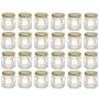 Hexagon Glass Jars, Mini Hex Jars 1.5 Oz - Case of 24