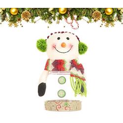 Amosfun Christmas Snowman Cookie Jar Chocolates Candy Container Snowman Ornaments Christmas Party Favors Gifts