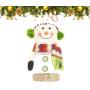 Amosfun Christmas Snowman Cookie Jar Chocolates Candy Container Snowman Ornaments Christmas Party Favors Gifts