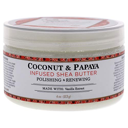 Nubian Heritage Shea Butter body balm, Coconut and Papaya, 4 Ounce