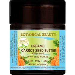 ORGANIC CARROT SEED OIL – BUTTER RAW. 100% Natural/VIRGIN/UNREFINED. 2 Fl oz - 60 ml. For Skin, Hair, Lip and Nail Care.