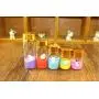 12 Pièces Flacons en Verre Transparent de 10ml/0,33oz pour Cosmétiques, Voyage, Huiles Essentielles, Poudres, Crèmes, Pommades, Graisses et Capsules (Avec Couvercle Doré) 12 Pièces Flacons en Verre Transparent de 10ml/0,33oz pour Cosmétiques, Voyage, Huiles Essentielles, Poudres, Crèmes, Pommades, Graisses et Capsules (Avec Couvercle Doré)