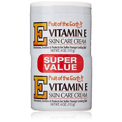 Fruit Of The Earth Bogo Cream Vitamin-E 4 Ounce Jar (118ml) (6 Pack)