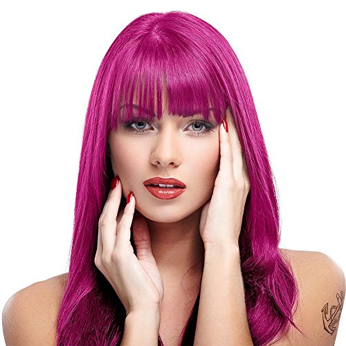 Manic Panic Fuschia Shock Haarfarbe – Klassische High Voltage – Halbpermanente Haarfarbe – Dunkelrosa/Fuchsia-Ton – Für Dunkles & Lichtes Haar – Vegan, PPD & Enthält kein Ammoniak – Zum Färben von Haar für Damen & Herren