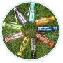 Bouteille d'eau portable 550ml sans BPA, transparente, étanche, en plastique, idéale pour le yoga, la course, les activités de plein air (Vert) Bouteille d'eau portable 550ml sans BPA, transparente, étanche, en plastique, idéale pour le yoga, la course, les activités de plein air (Vert)