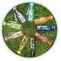 OUNONA 550ml Portable BPA Free Transparent Leakproof Plastic Water Bottle for Yoga Running Outdoor Sports (Green)