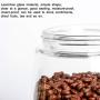 PPLK Glass Storage Tank Kitchen Transparent Dried Fruit Miscellaneous Grains Jar Tea Storage Bottle Food Sealed Cans,Clear,B