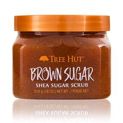 Tree Hut Shea Sugar Scrub Brown Sugar, 18oz, Ultra Hydrating & Exfoliating Scrub for Nourishing Essential Body Care