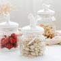 Shelf Floating Glass Sealed Jar Portable Storage Jar Small Animals Covers Jar Whole Grains Storage Box Storage Tank.